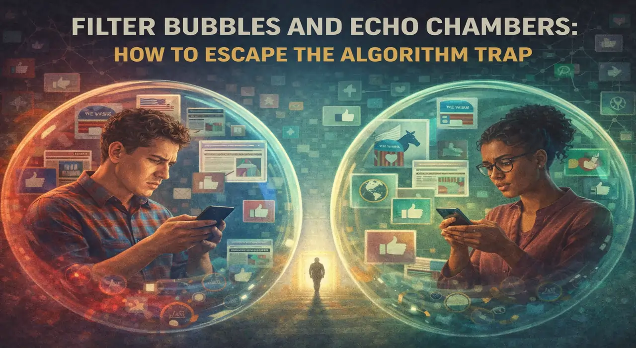حباب فیلتر و اتاق پژواک: چگونه از دام الگوریتم‌ها فرار کنیم