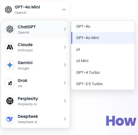 AI Provider and Model Selection in AI Chat Pro
