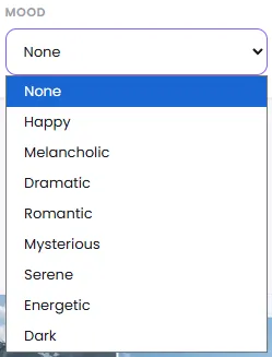 Image mood selection