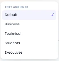 Target Audience Selection from Business to Students and Executives