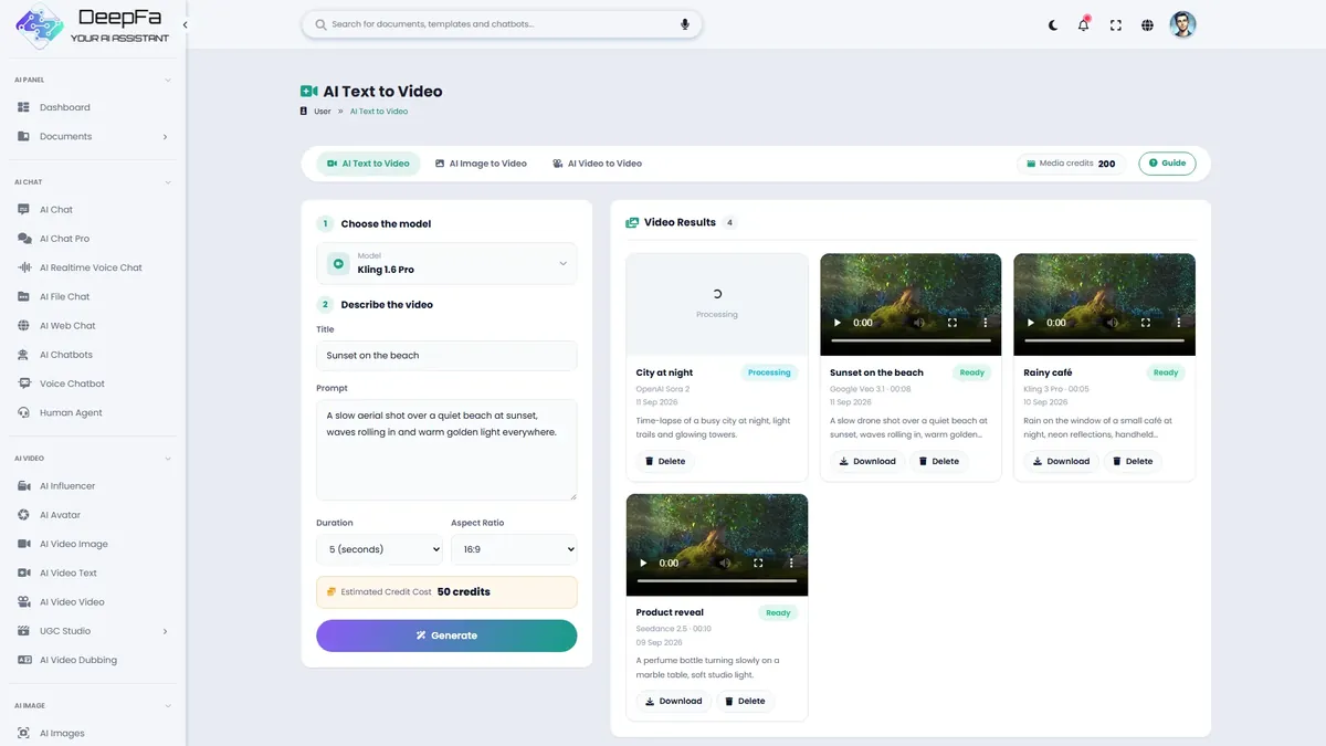 Text to Video & Image to Video