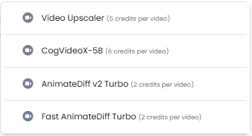 Model selection and video upscale quality options